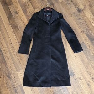 Cinzia Rocca Baby Alpaca / Wool Long Elegant Winter Coat Size 4 Made In Italy